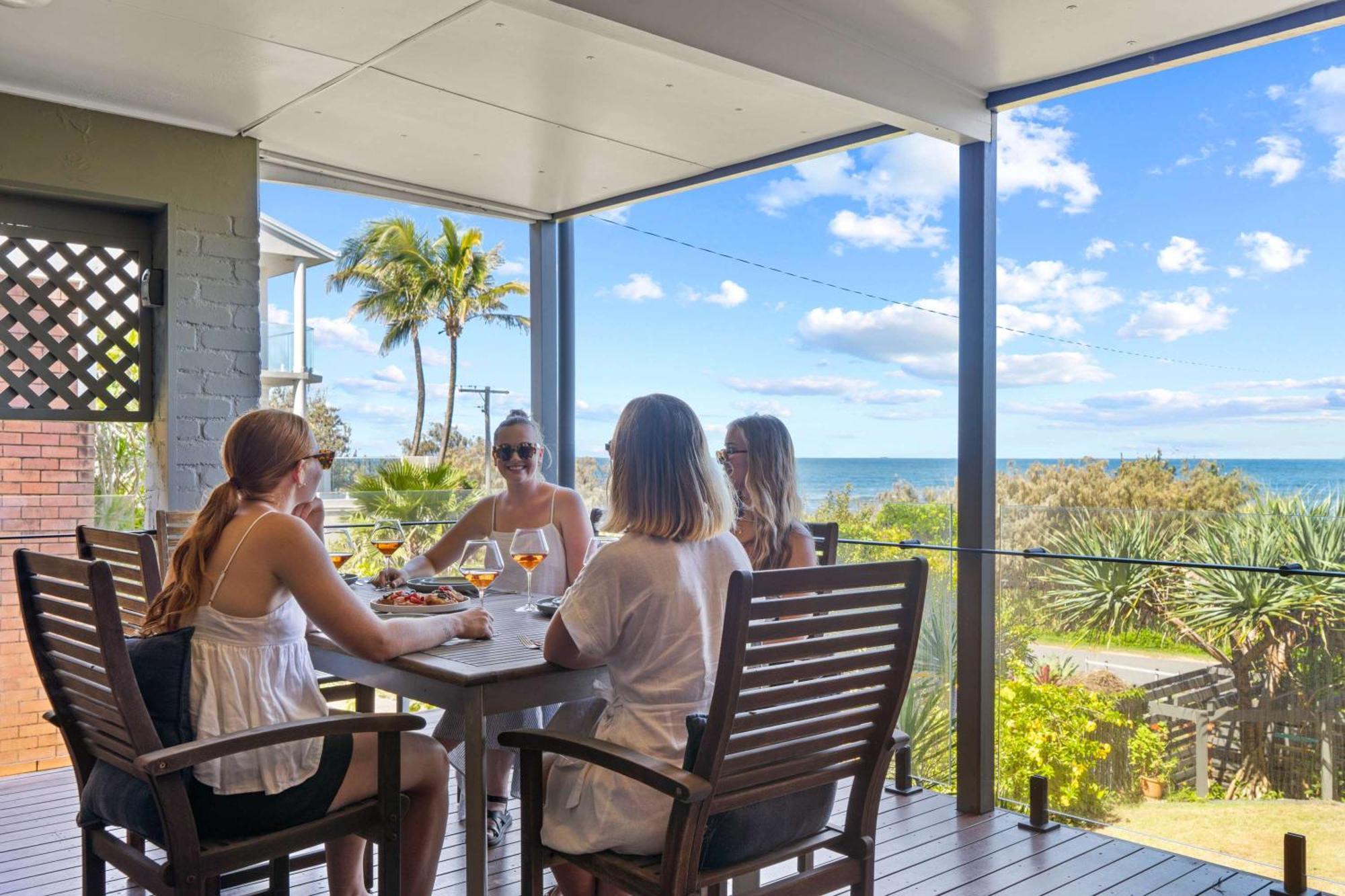 Retro House In Front Of Ocean Caloundra