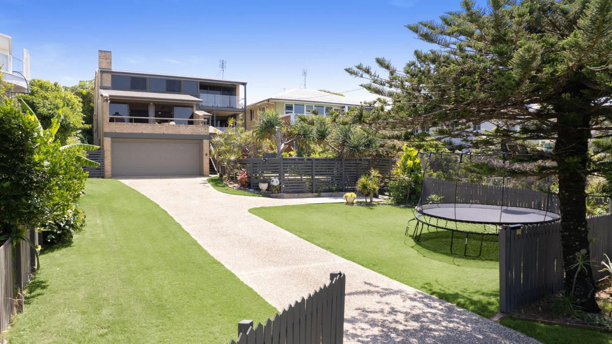 Retro House In Front Of Ocean